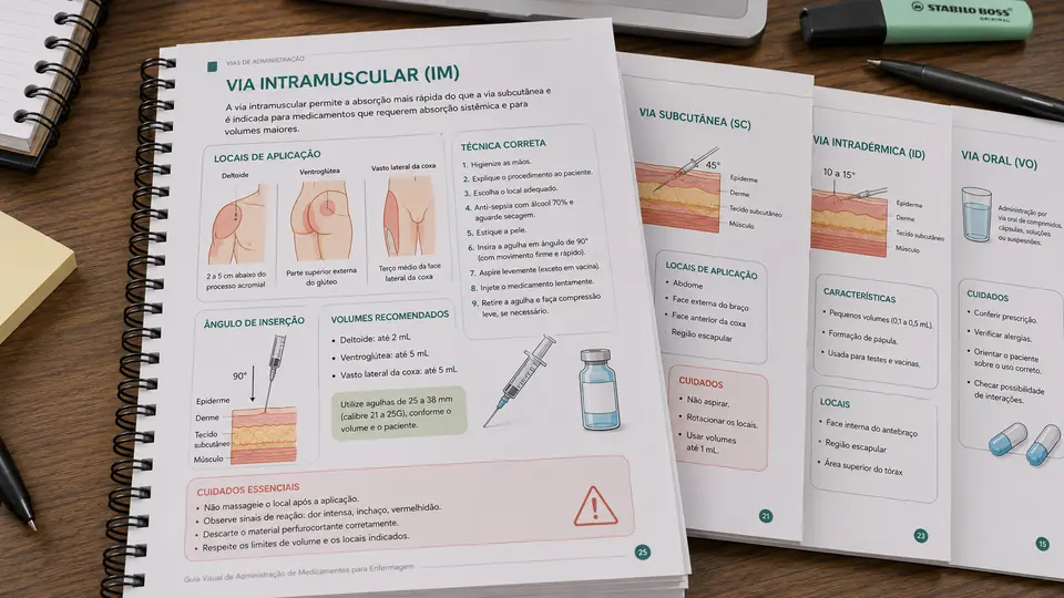 Capa do bônus: Guia Visual de Administração de Medicamentos